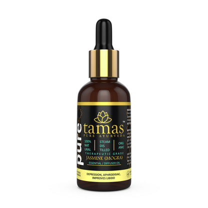 Tamas Pure Ayurveda 100% Organic Jasmine Mogra Essential Oil-USDA Certified Organic - Distacart