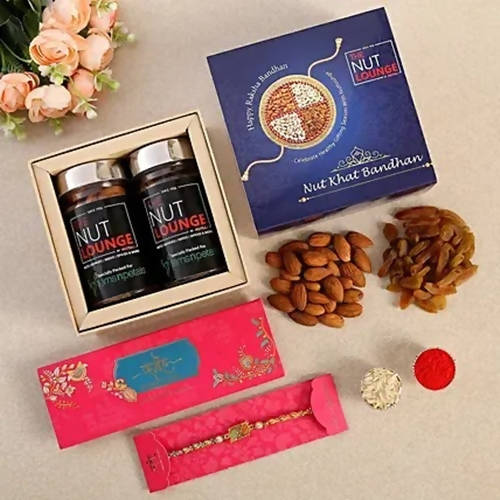 Meenakari Rakhi & Dry Fruits Jars