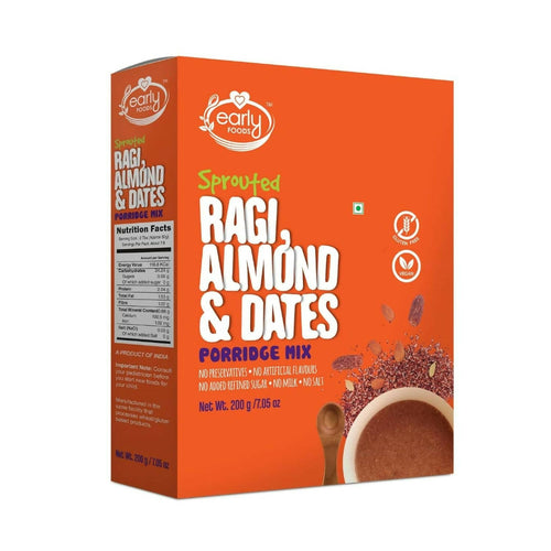 Early Foods Sprouted Ragi Almond Date Porridge Mix - Distacart