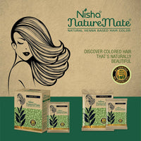 Thumbnail for Nisha Nature Mate Henna Based Hair Black Color Powder - Distacart