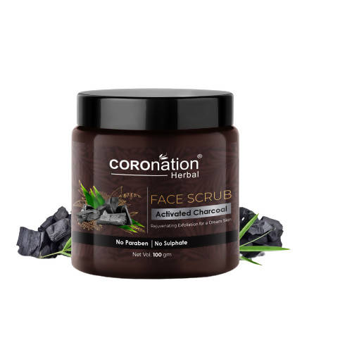 Coronation Herbal Activated Charcoal Face Scrub - Distacart