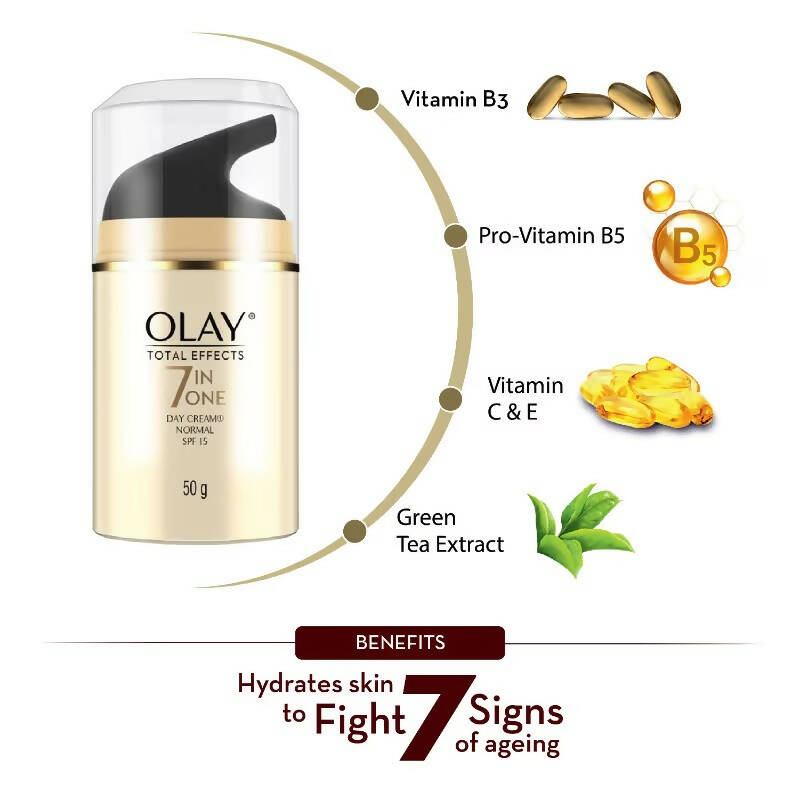 Olay Total Effects 7 In One Day Cream - SPF 15 Normal - Distacart
