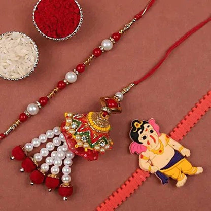Pearl Family Rakhi Set