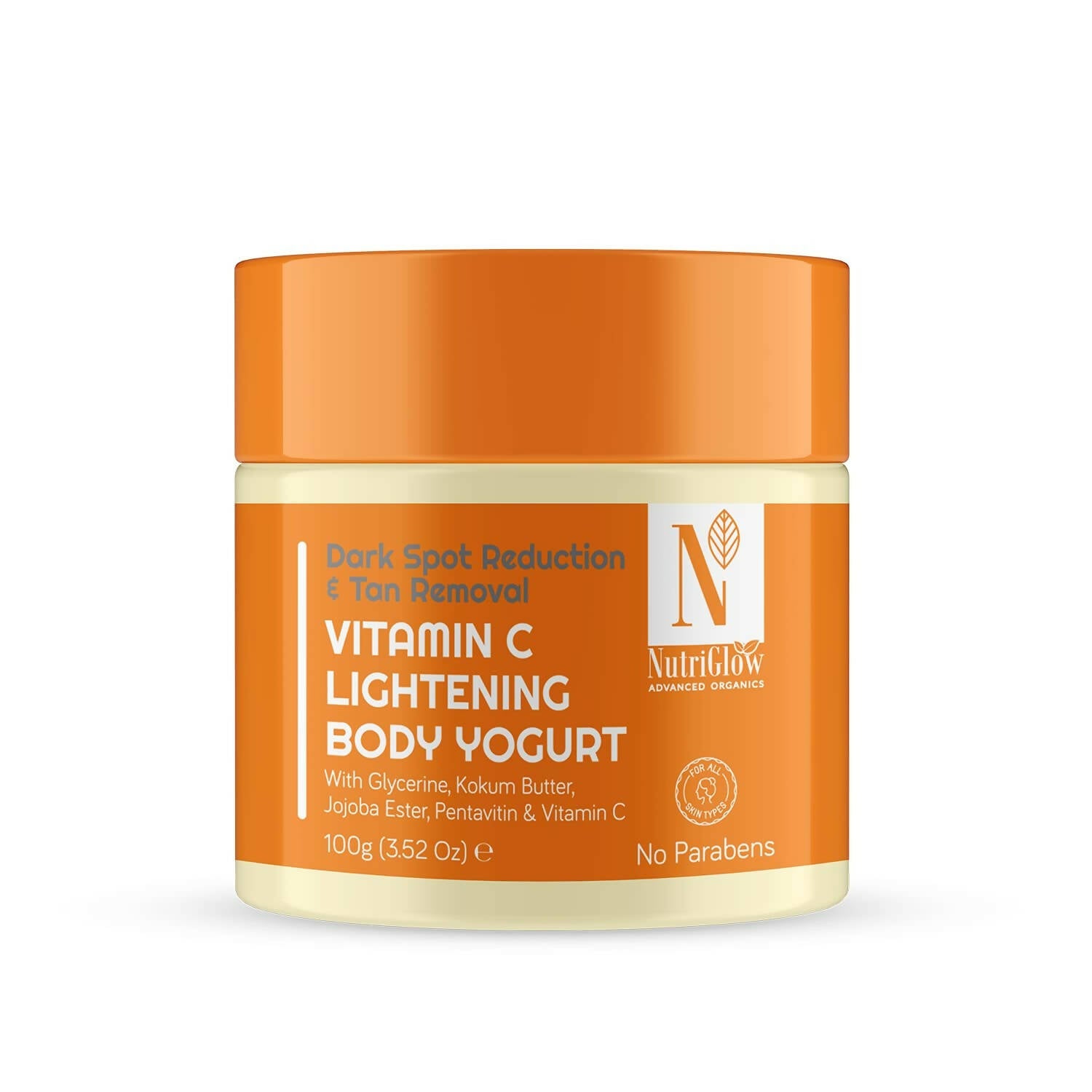 NutriGlow NATURAL'S Vitamin C Lightening Body Yogurt, Moisturize Skin, Deep Nourishing - Distacart