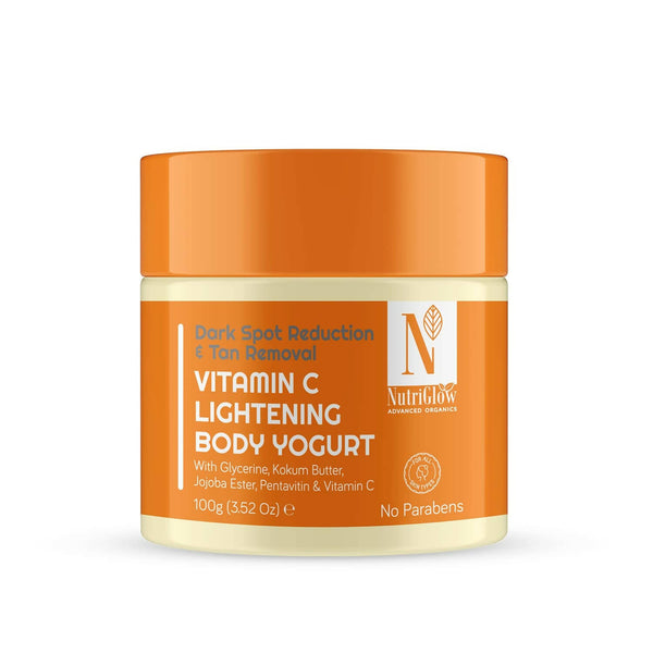 NutriGlow NATURAL'S Vitamin C Lightening Body Yogurt, Moisturize Skin, Deep Nourishing - Distacart