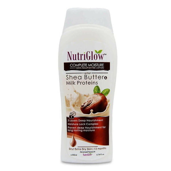 NutriGlow Complete Moisture Skin Nourishing Lotion With Shea Butter & Milk Protein - Distacart