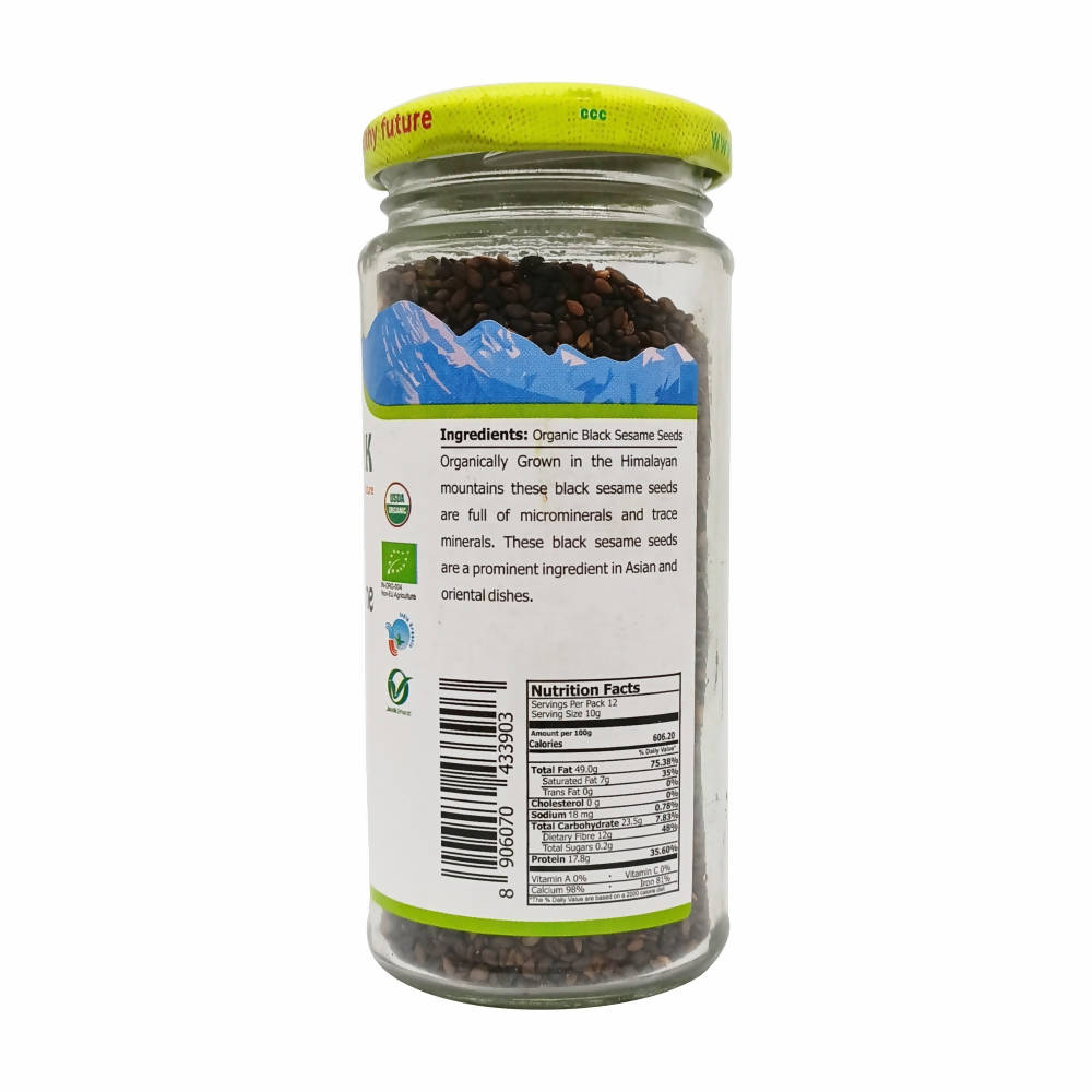 Just Organik Black Sesame Seeds (Kala Til) - Distacart