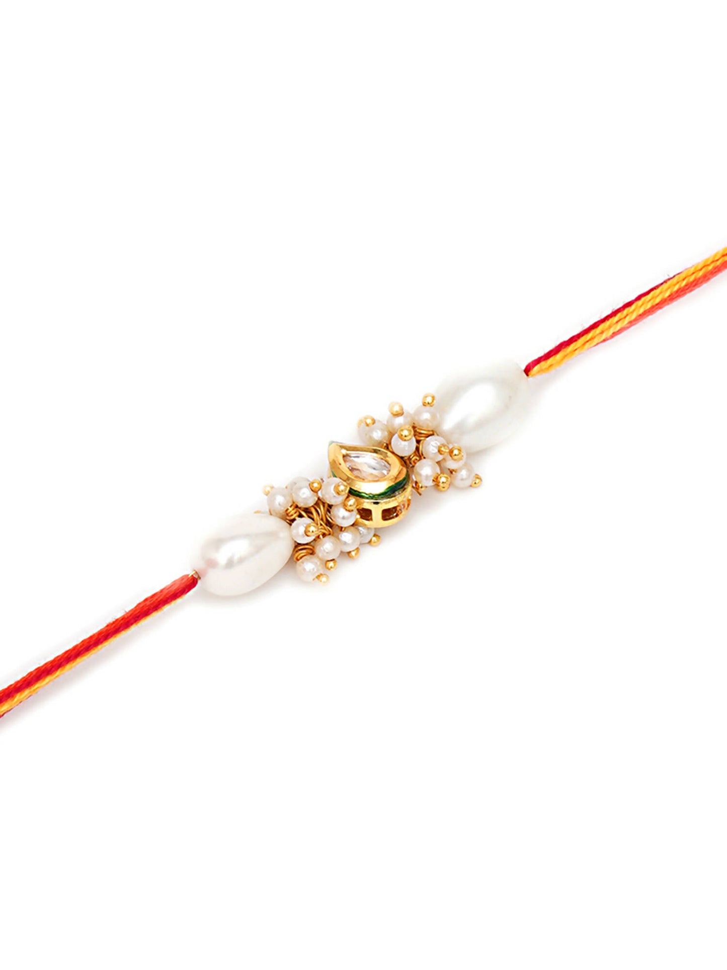 Designer kundan Rakhi - Ruby Raang - Distacart