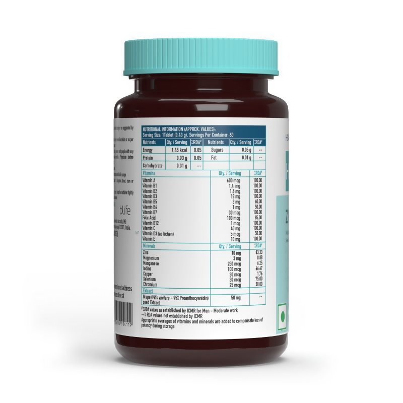 HK Vitals Zinc Complex Tablets - Distacart
