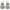 Double Silver Color Chandbali Modern Design Earrings