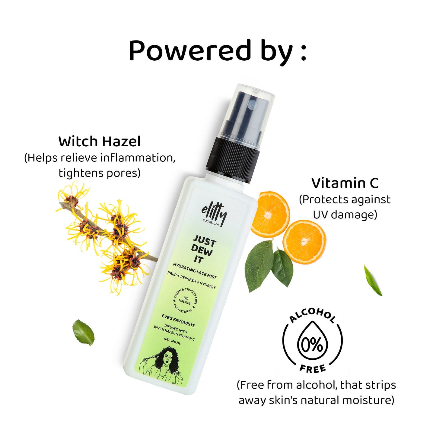Elitty Just dew it - Hydrating Face Mist - Eve's Favourite - Distacart