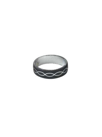 NVR Men's Black Metal Ring - Distacart