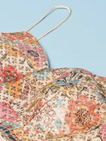 Thumbnail for House of Panchhi Orange Organza Floral Printed Lehenga choli & Dupatta - Distacart