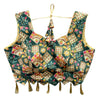Vamika Green Banglori Silk Digital Print And Embroidery Blouse - Distacart