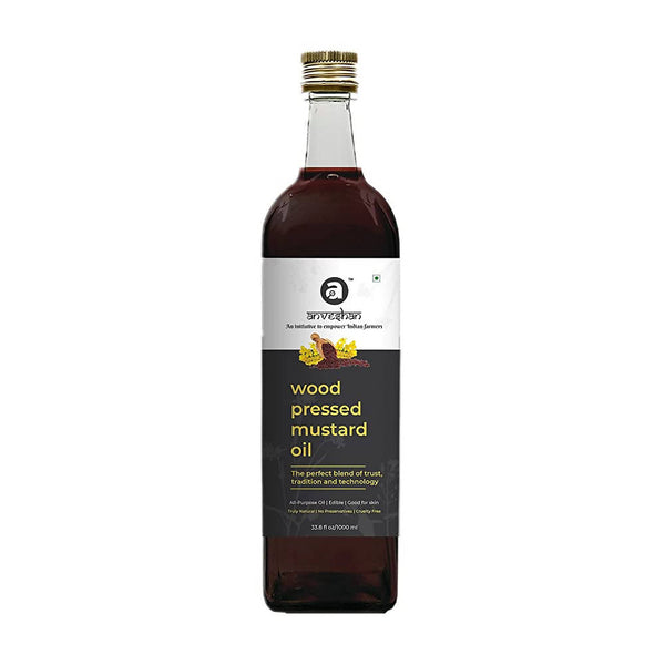 Anveshan Wood Pressed Black Mustard Oil - 2L