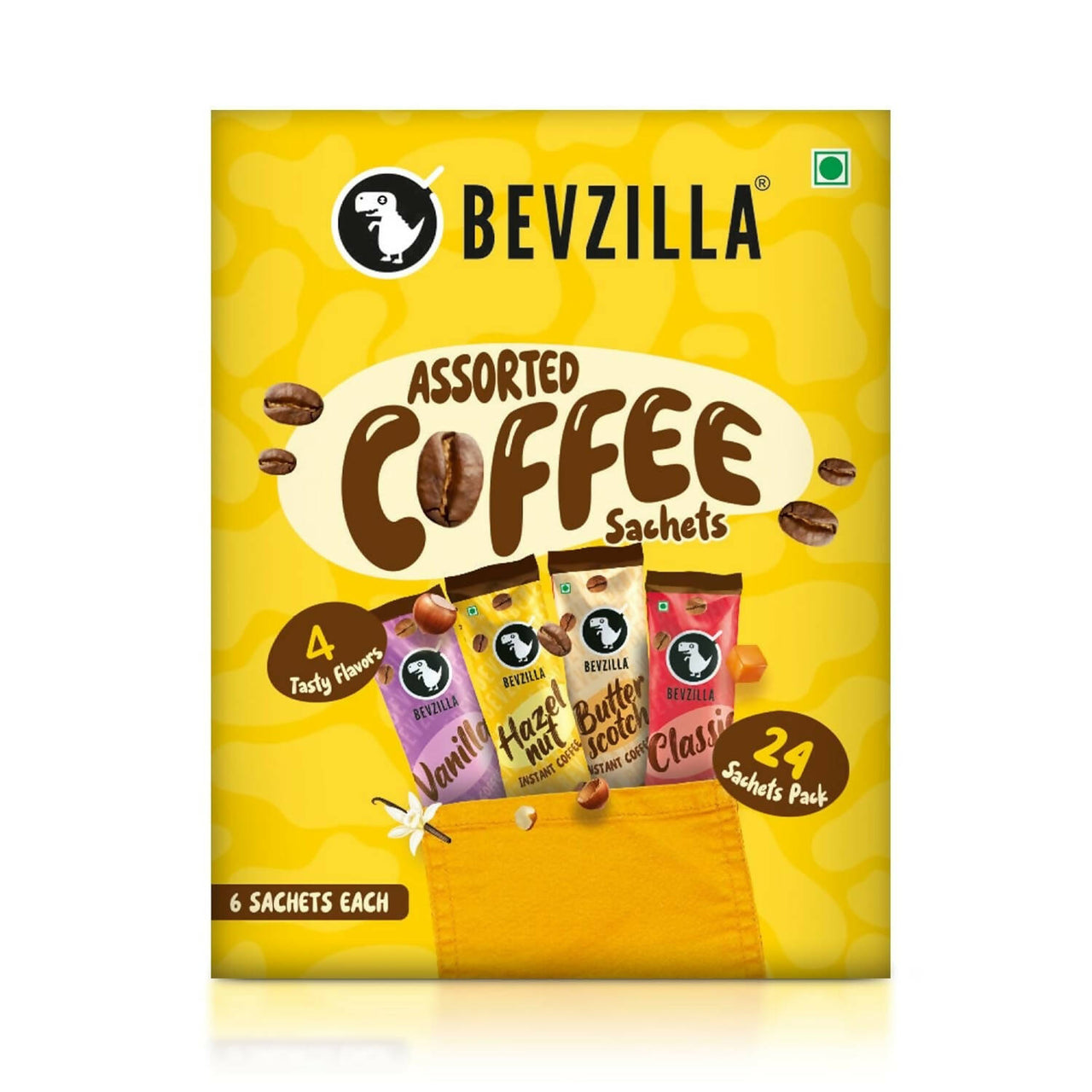 Bevzilla Instant Coffee Powder Sachets 100 % Arabica Coffee - Distacart