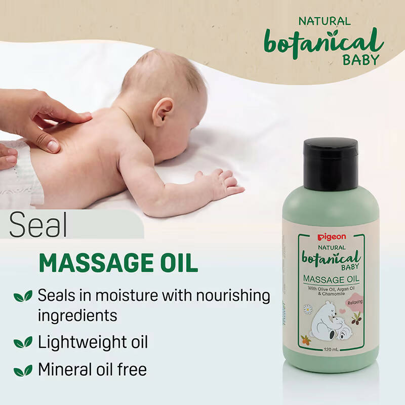 Pigeon Natural Botanical Baby Massage Oil - Distacart