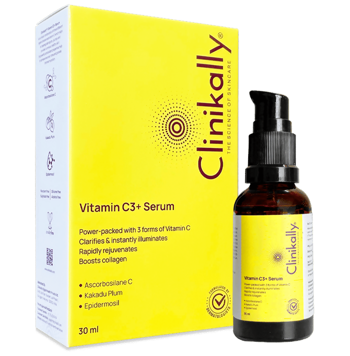 Clinikally Vitamin C3+ Serum - Distacart