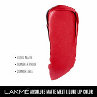 Thumbnail for Lakme Absolute Matte Melt Liquid Lip Color - Rhythmic Red
