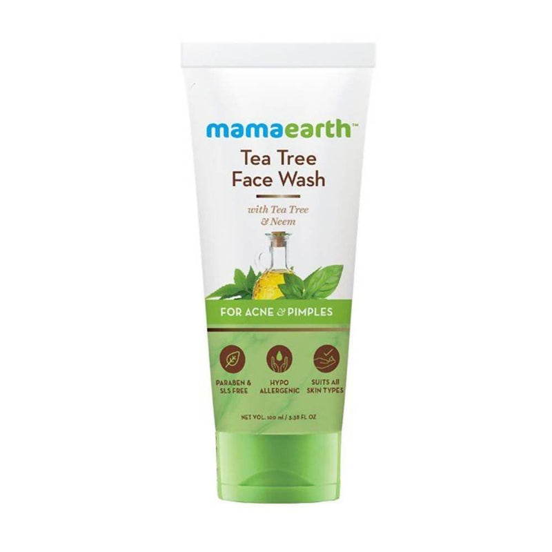 Mamaearth Tea Tree Face Wash for Acne &amp; Pimples 100 ml