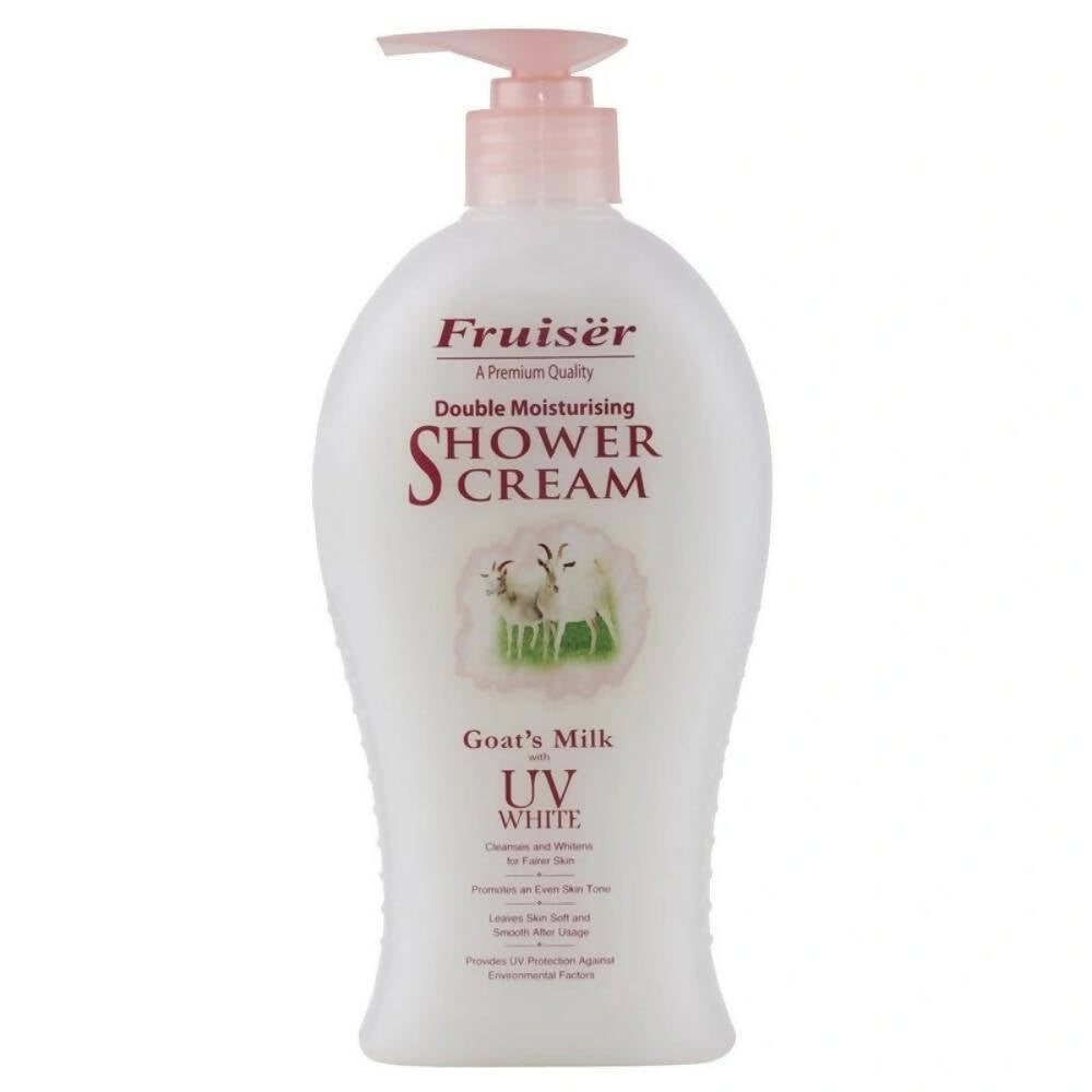 Fruiser Double Moisturizing Shower Cream Goat's Milk With UV White - Distacart