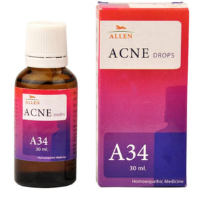 Allen Homeopathy A34 Acne Drops