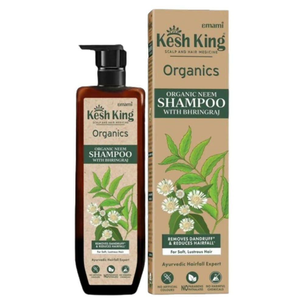 Kesh King Organics - Organic Neem Shampoo With Bhringraj - Distacart