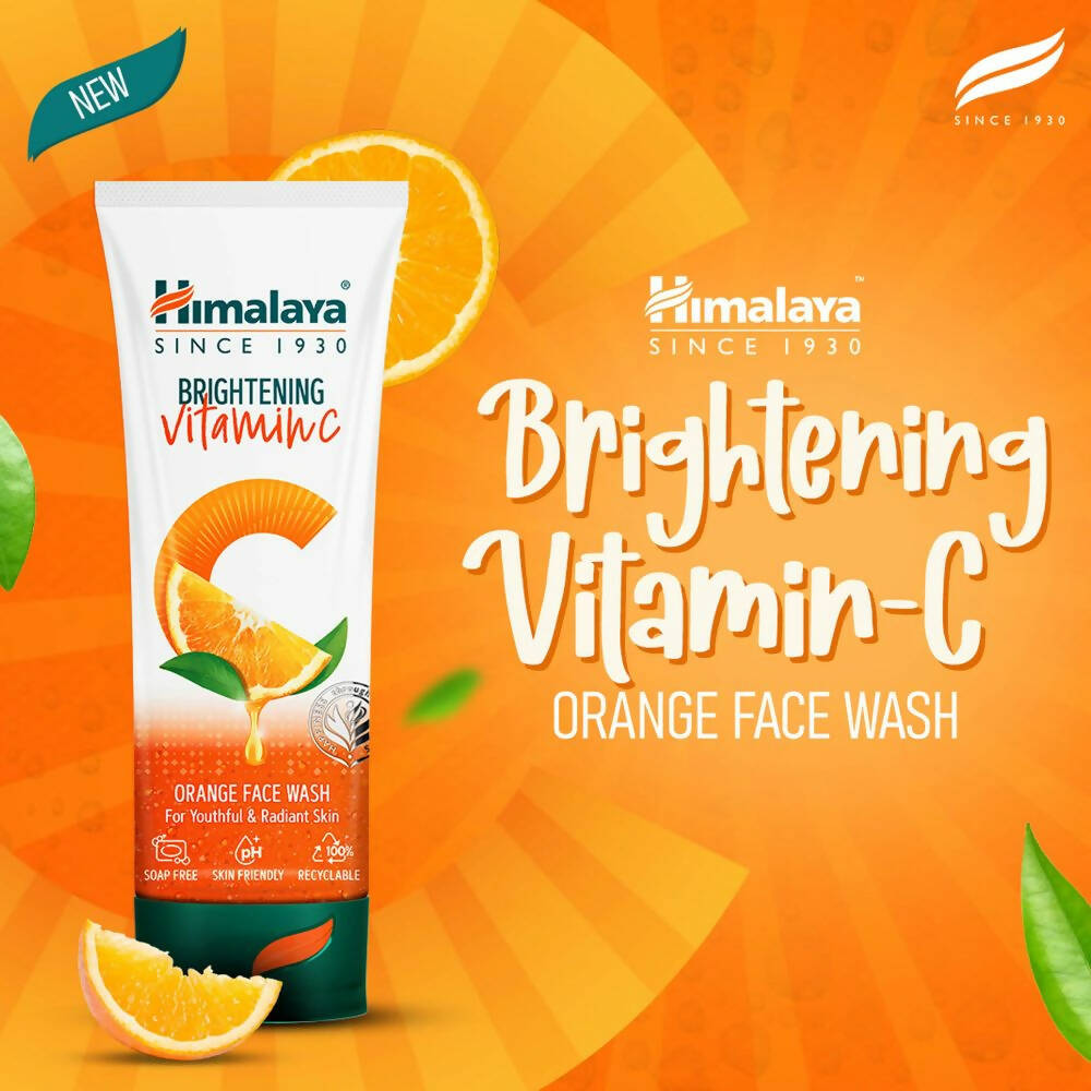 Himalaya Herbals Brightening Vitamin C Orange Face Wash - Distacart