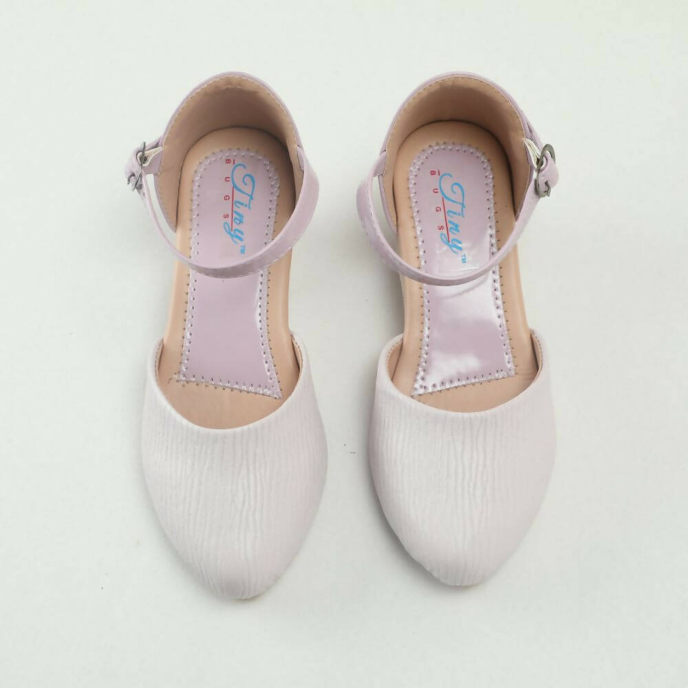 Tiny Bugs Girls Party Wear Ballerinas Heels - Purple - Distacart