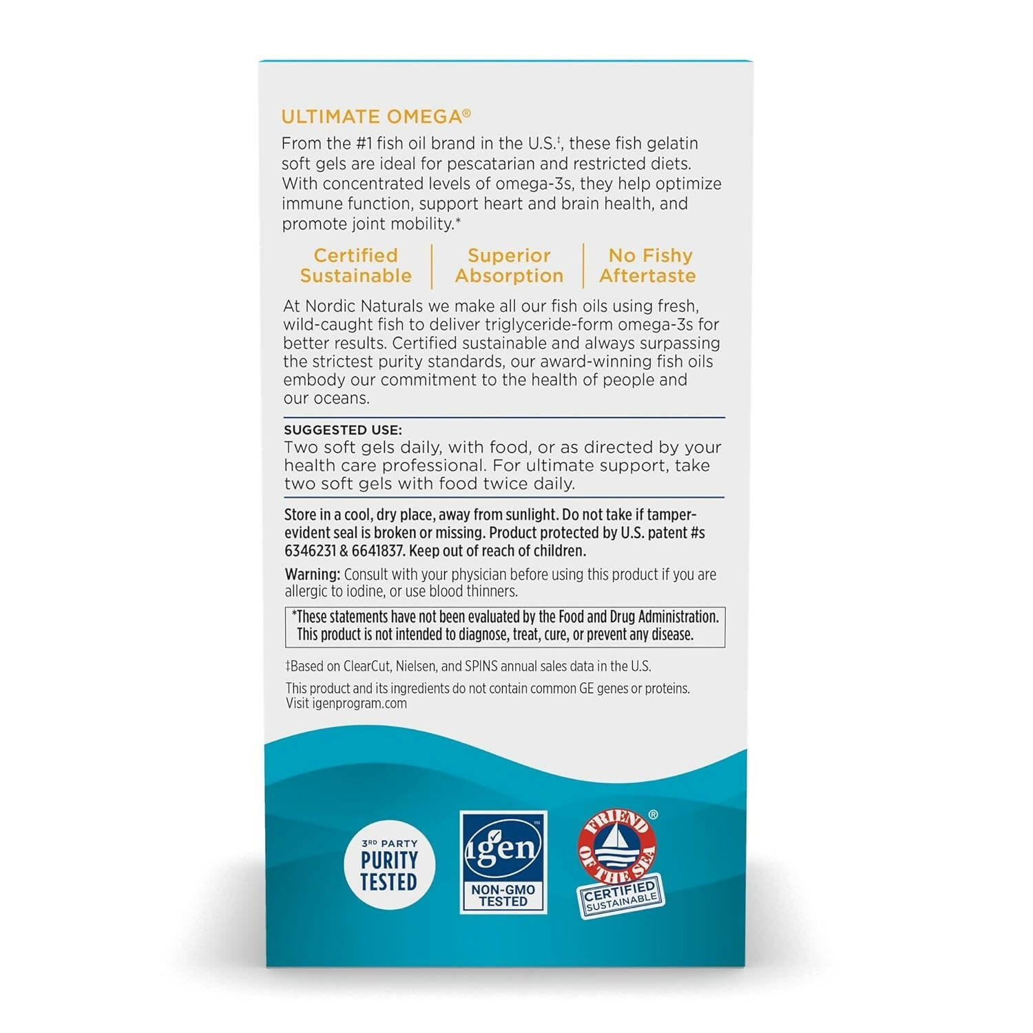 Nordic Naturals Ultimate Omega in Fish Gelatin Softgels - Lemon Flavor - Distacart