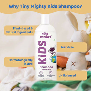 Tiny Mighty Kids Shampoo And Hair Oil Combo For Sensitive Skin - Distacart