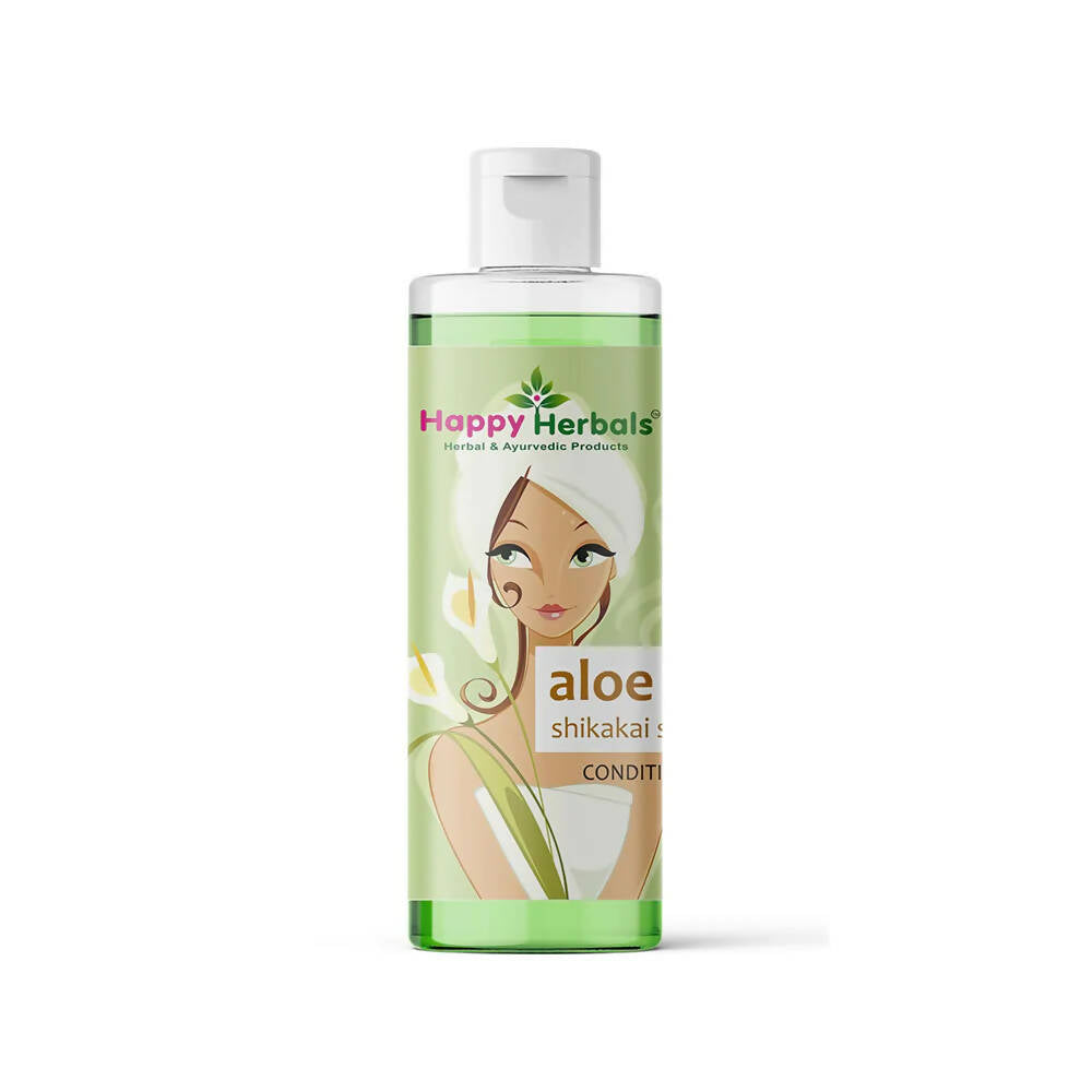Happy Herbals Aloevera Shikakai Shampoo - Distacart