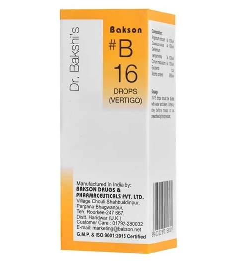 Bakson's Homeopathy B16 Drops