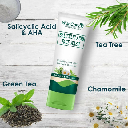 Wishcare 2% Salicylic Acid Face Wash - Distacart