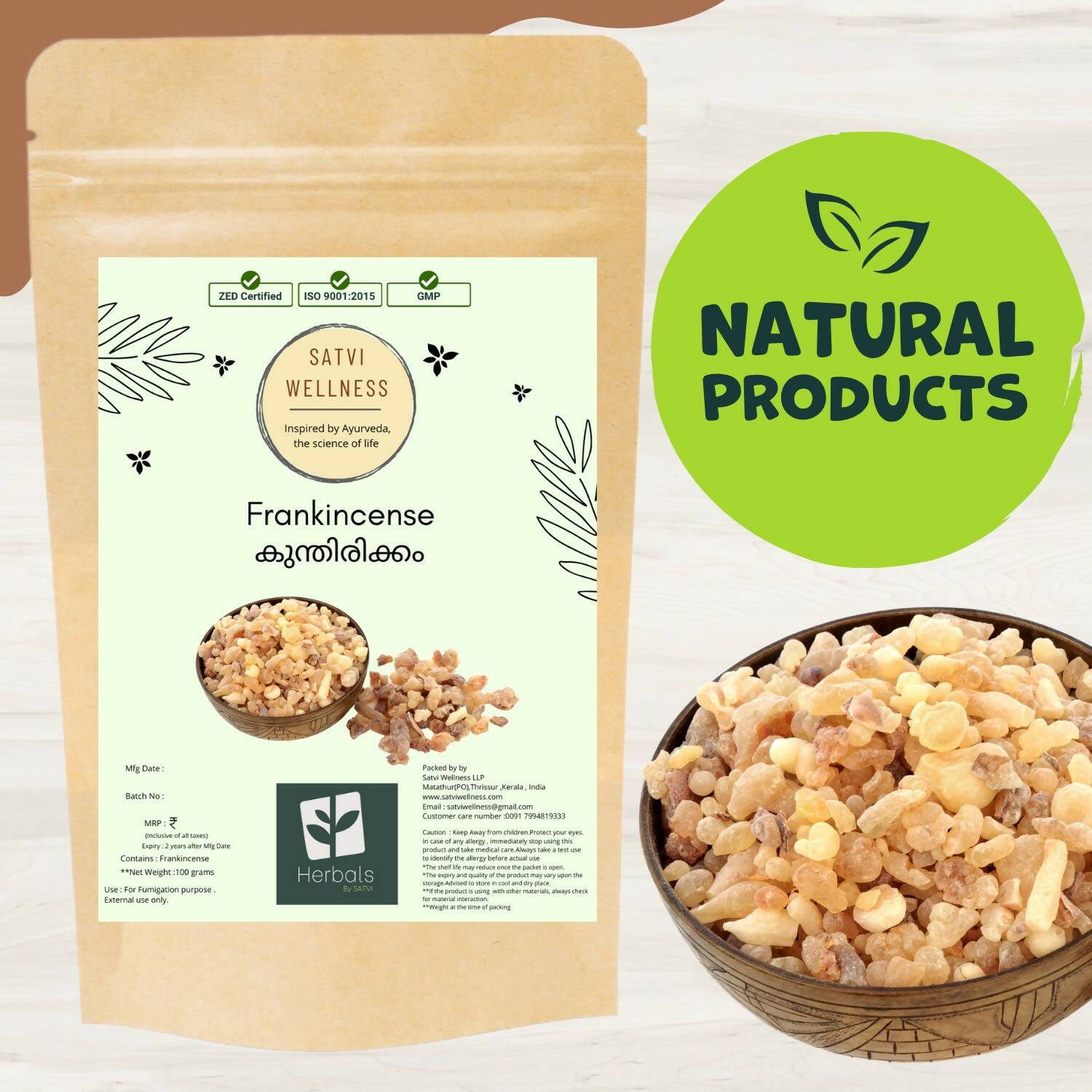 Satvi Wellness Frankincense | Kunthitikkam - Distacart