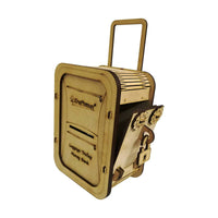 Thumbnail for Kraftsman Wooden Money Safe Luggage Trolley Style | Made In India - Distacart
