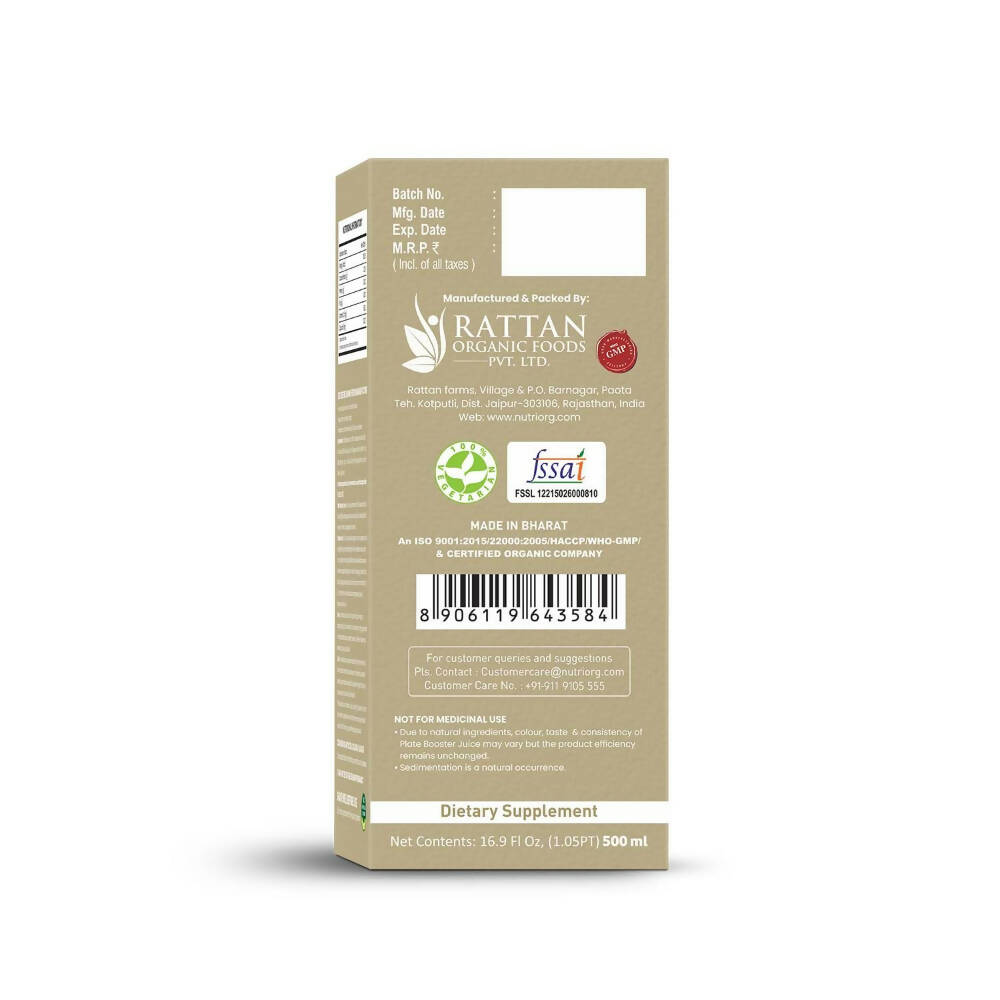 Nutriorg Plate Booster Juice - Distacart