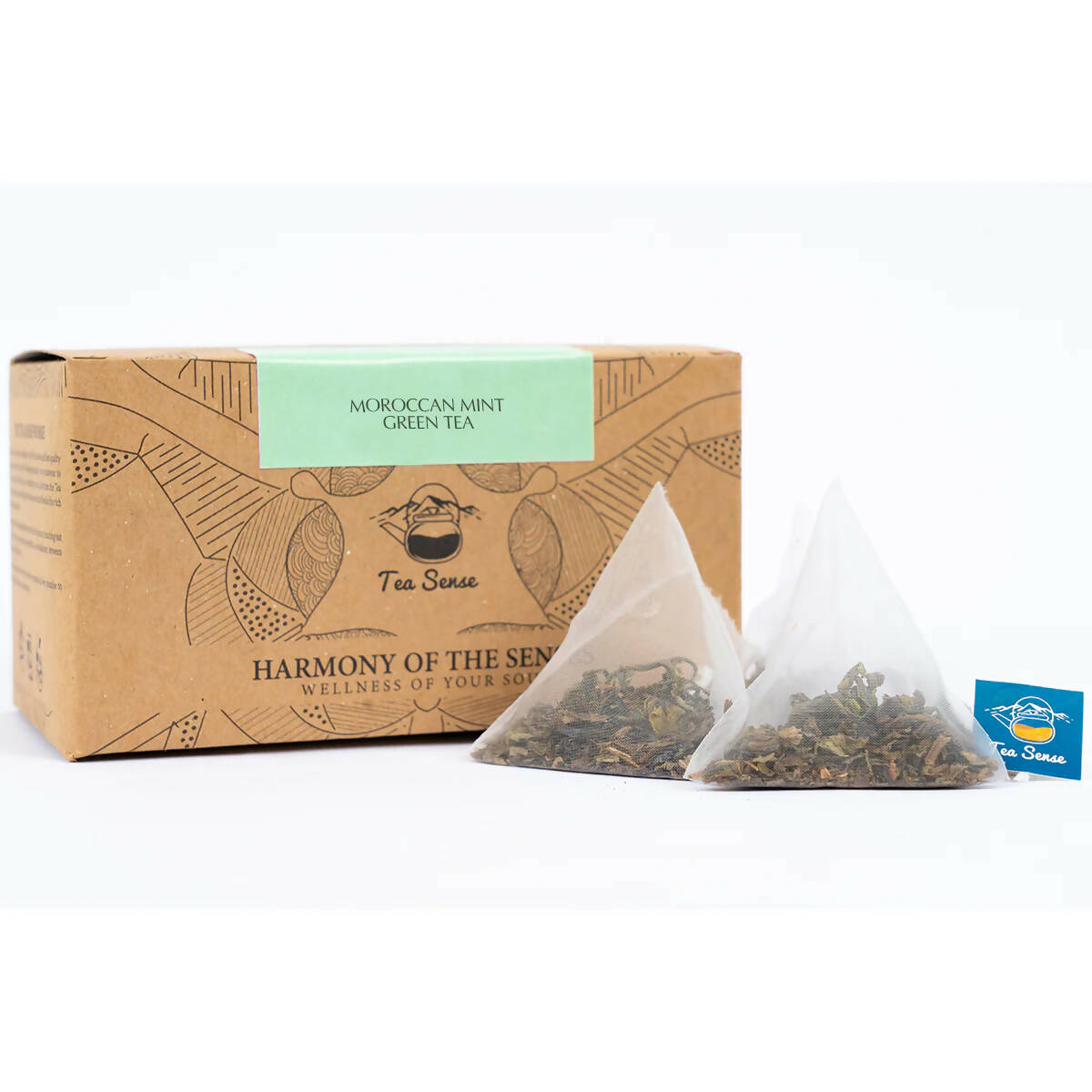Tea Sense Moroccan Mint Green Tea Bags Box - Distacart