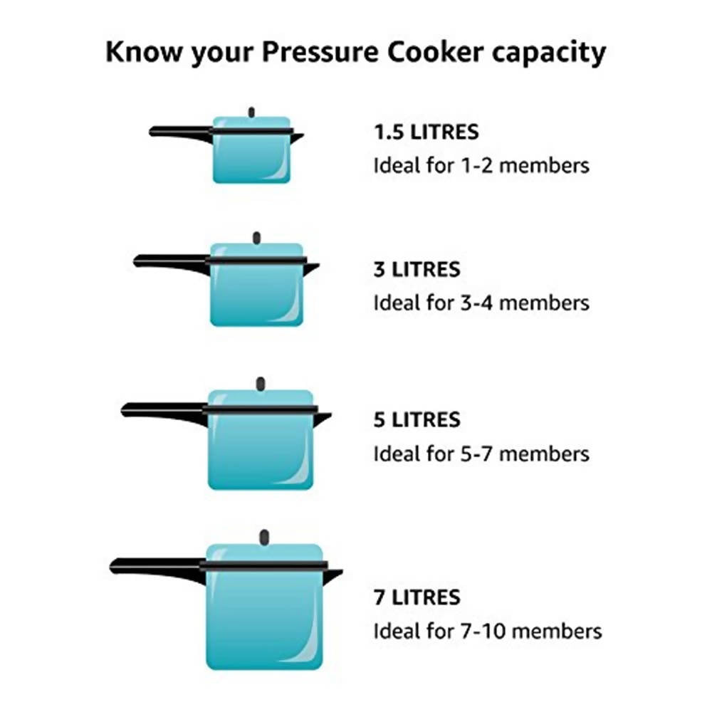 Hawkins Contura Pressure Cooker 3.5 Litre - Silver (HC35) - Distacart