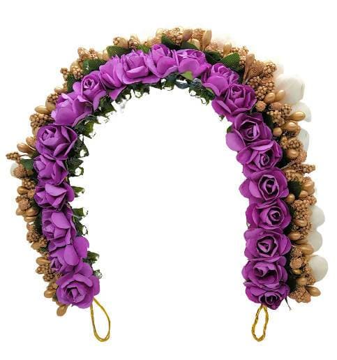 Purple Flower Hair Gajra