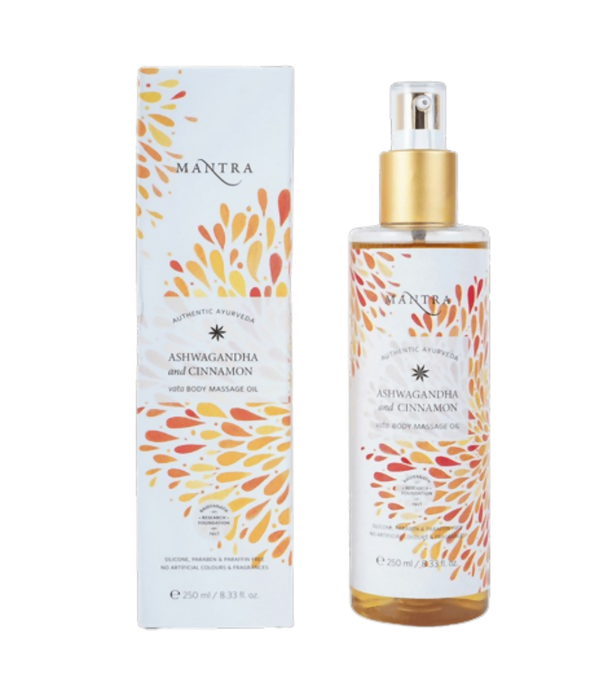 Mantra Herbal Ashwagandha & Cinnamon Vata Body Massage Oil - Distacart