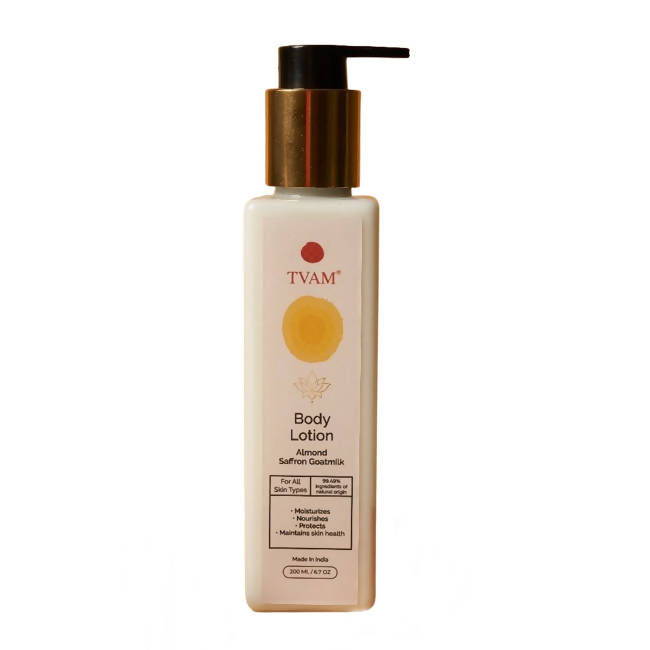 Tvam Almond Saffron Goats Milk Body Lotion - Distacart