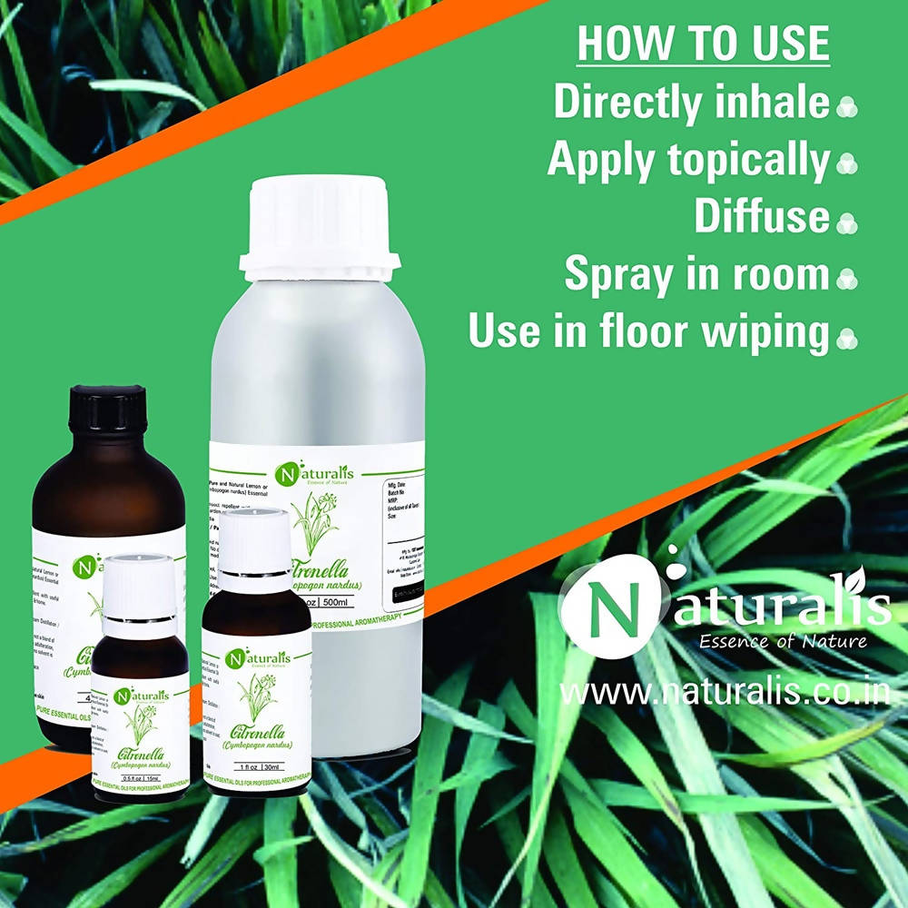 Naturalis Essence of Nature Citronella Essential Oil How to use