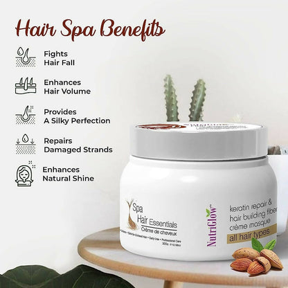 NutriGlow Hair Spa Cream with Keratin Repair Formula - Distacart