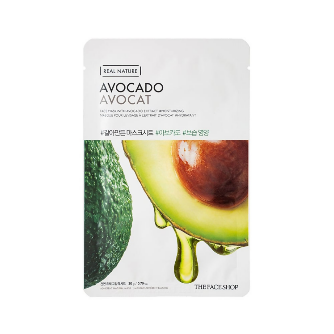 The Face Shop Real Nature Avocado Face Mask - Distacart