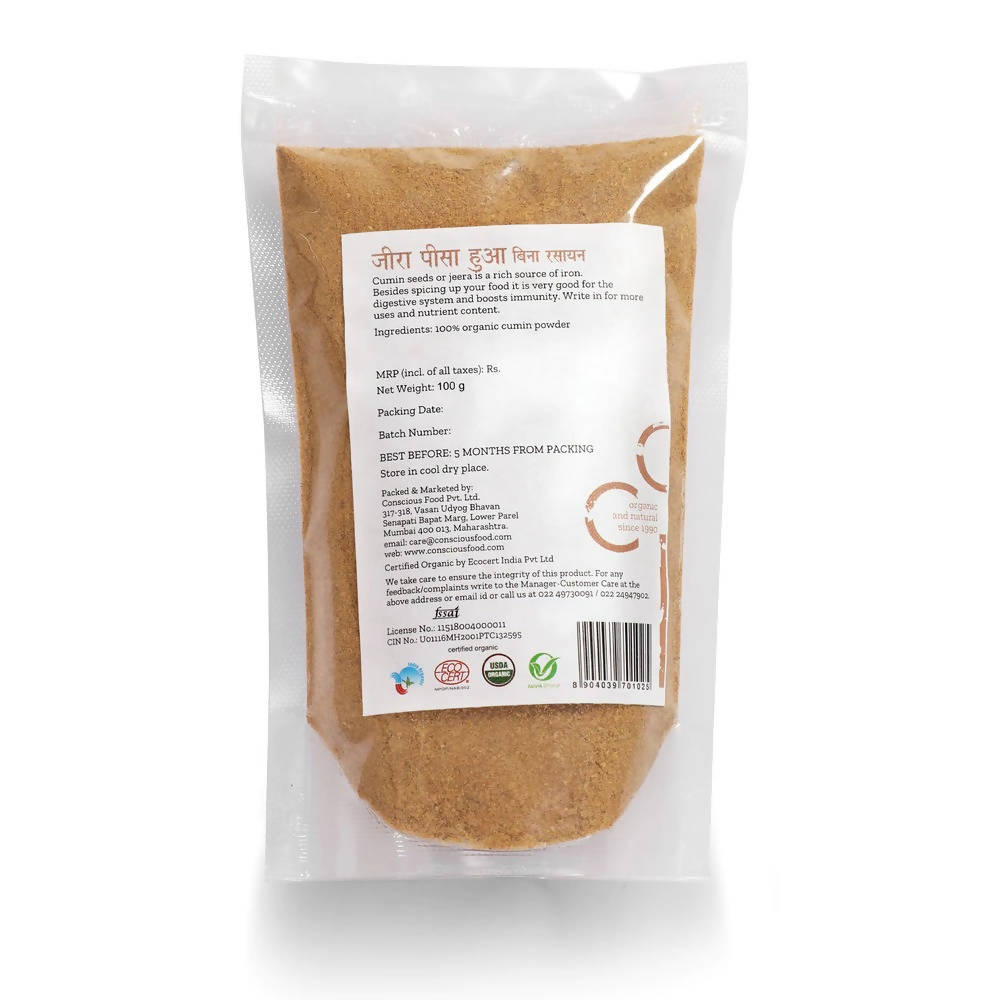 Conscious Food Organic Cumin Powder (Jeera)