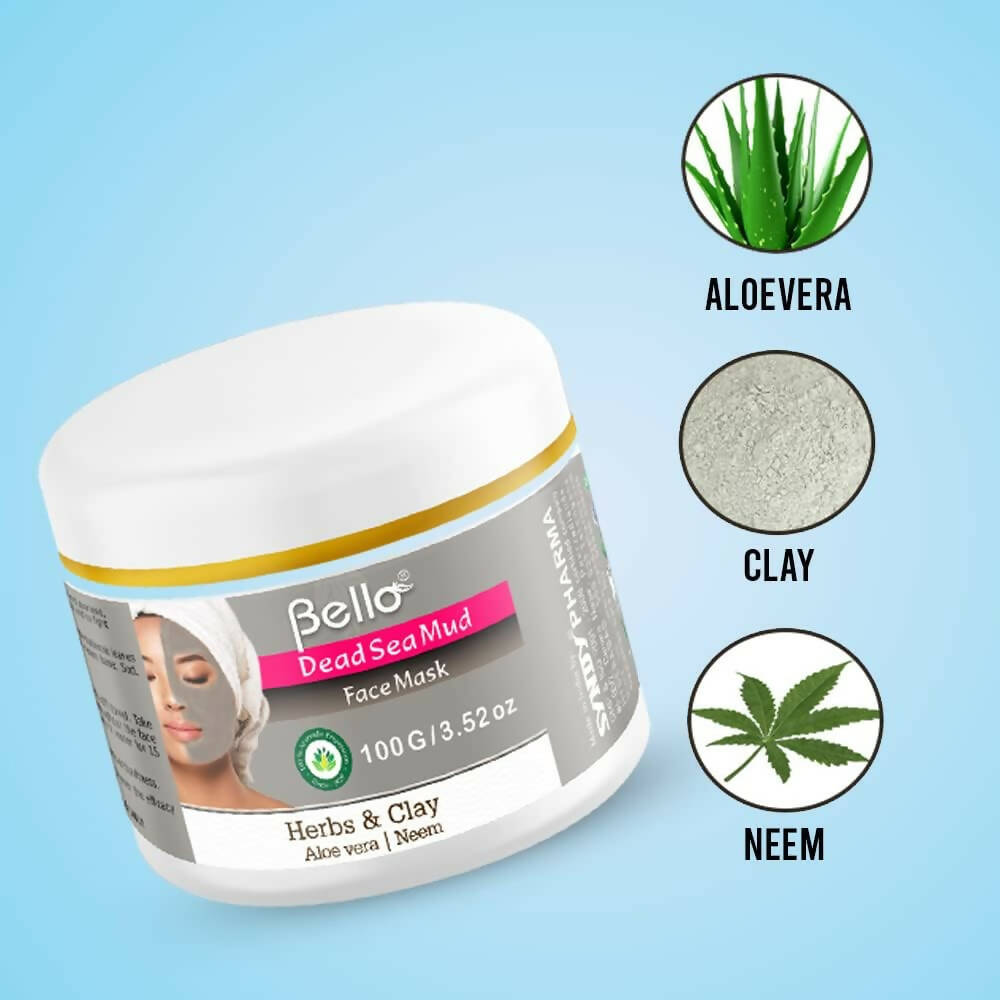 Bello Herbals Dead Sea Mud Face Mask - Distacart