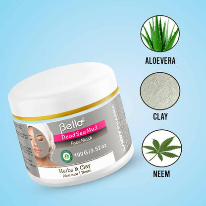 Bello Herbals Dead Sea Mud Face Mask - Distacart