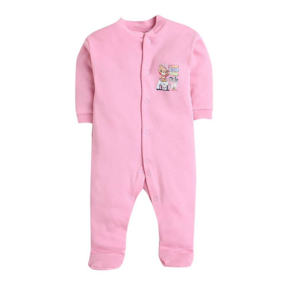 Daddy - G Rompers/Sleepsuits/Jumpsuit /Night Suits for New Born Babies - Pink - Distacart