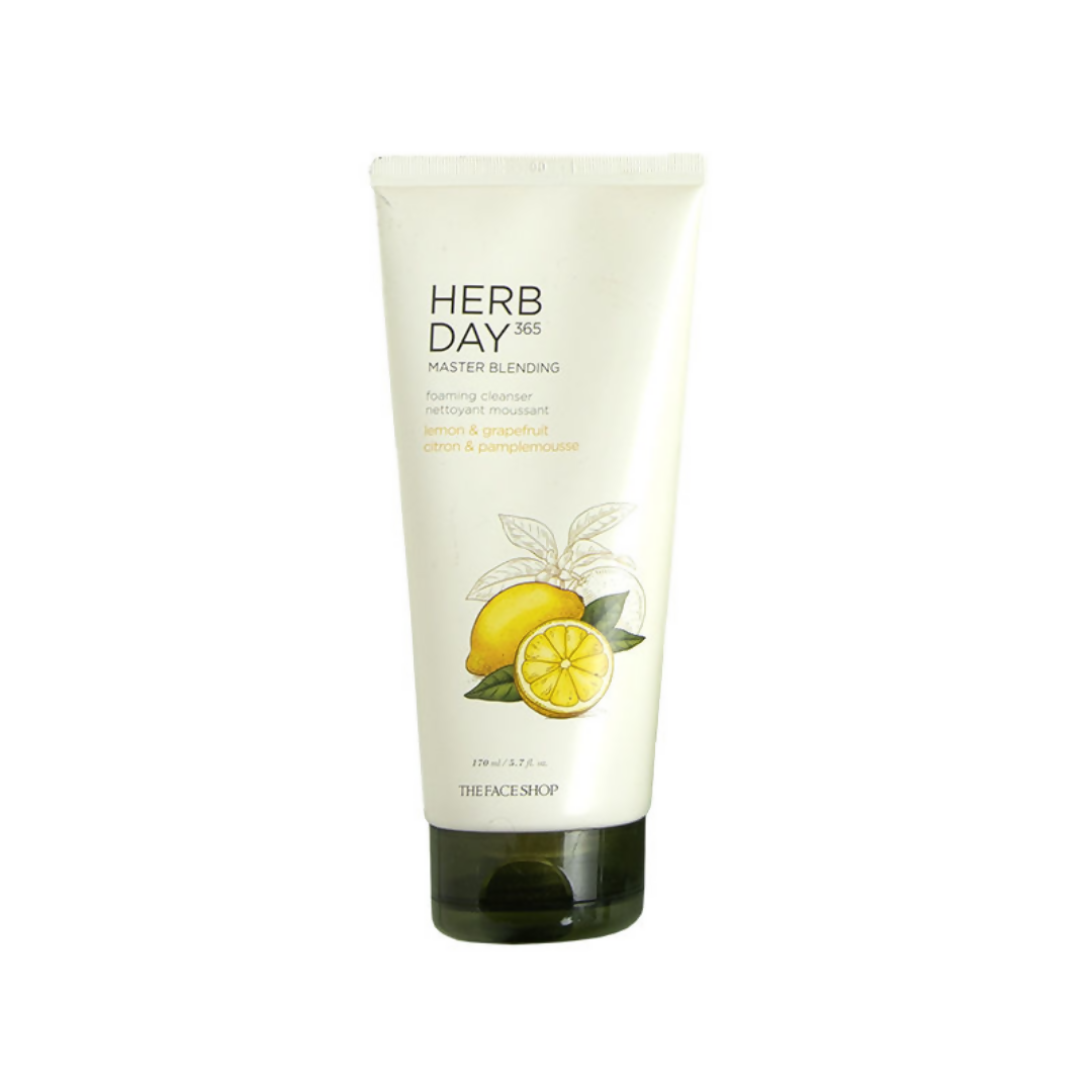 The Face Shop Herb Day 365 Master Blending Foaming Cleanser- Lemon & Grapefruit - Distacart